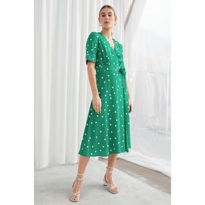 & other stories - Polka Dot Midi Wrap Dress